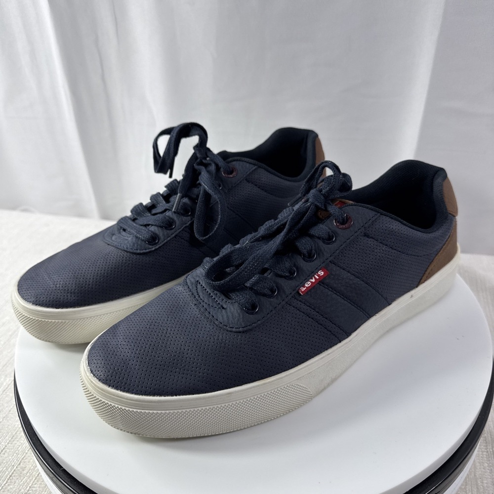 Levi's Lancer Men's Casual Sneakers Navy Blue Sz 10